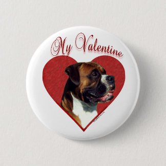 My Boxer Valentine Pinback Button