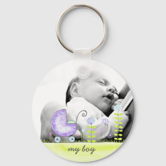 My Boy New Baby Arrival Photo Gift Keepssake Keychain