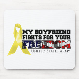 My Boyfriend Fights For Your Freedom Mouse Pad