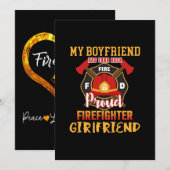 My Boyfriend Has Your Back Proud Firefighter (Front/Back)