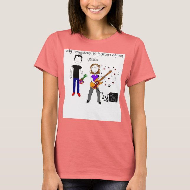 My boyfriend is jealous T-Shirt (Front)