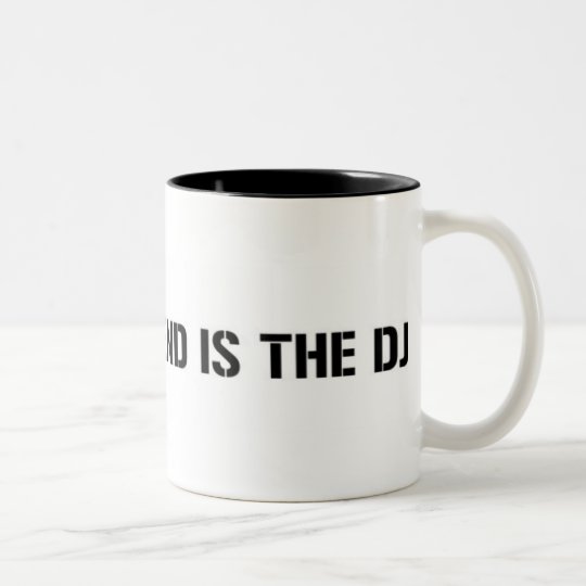My Boyfriend Is The DJ Two-Tone Coffee Mug