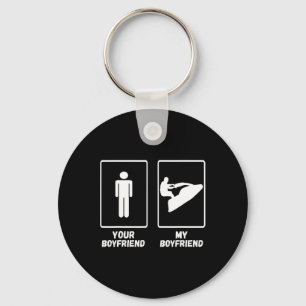 My Boyfriend Jet Skiing Jetski Jet Skier Watercraf Keychain