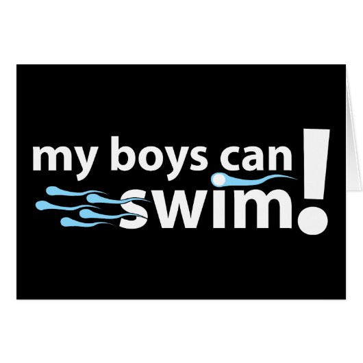 My Boys Can Swim! Cards (Front Horizontal)
