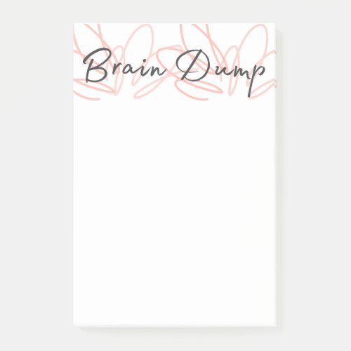 My Brain Dump Desk Notepad