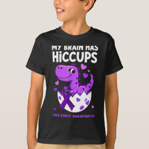 My Brain Has Hicc Dino Epilepsy Awareness T-Shirt