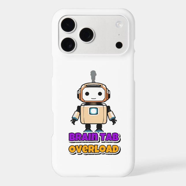 My Brain Has Too Many Tabs Open Funny Shirt iPhone Case (Back)