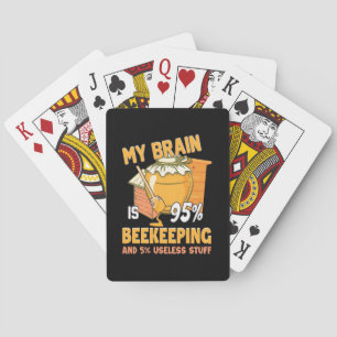 My Brain Is 95 Percents Beekeeping Poker Cards
