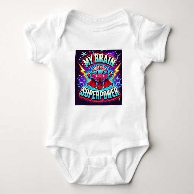 My Brain is Superpower✨ Toddler T-shirt (Front)