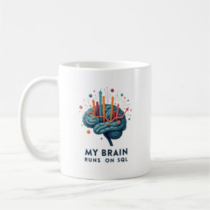 My Brain Runs on SQL Coffee Mug