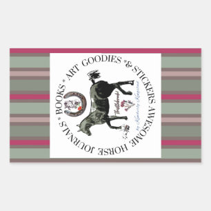 my brand stripes rectangular sticker
