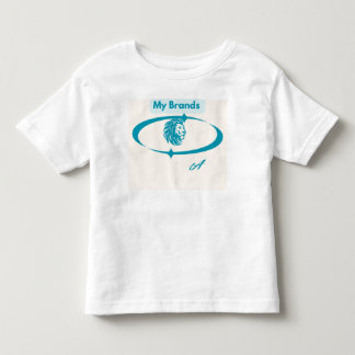 My Brands" Elegant Blue Lion Logo Custom Design Toddler T-shirt
