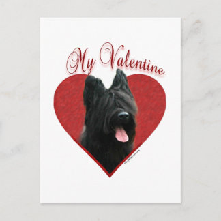 My Briard Valentine Holiday Postcard