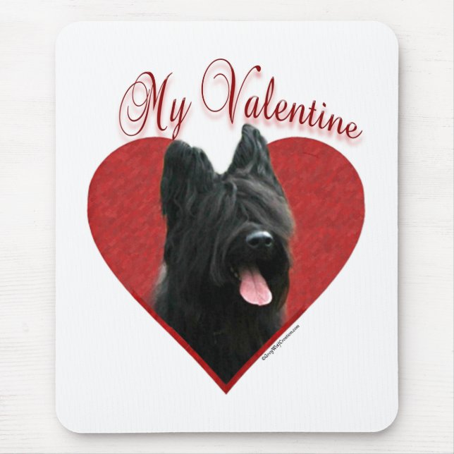 My Briard Valentine Mouse Pad (Front)