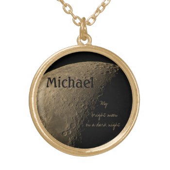 My Bright Moon On A Dark Night Necklace by BeverlyClaire at Zazzle