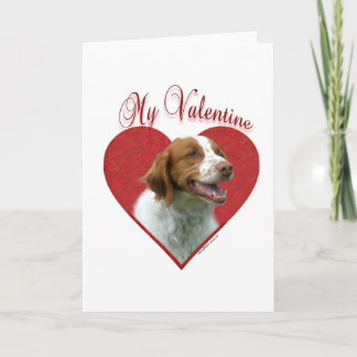 My Brittany Spaniel Valentine Holiday Card