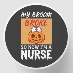 My Broom Broke Nurse Halloween Mini Candle Favors