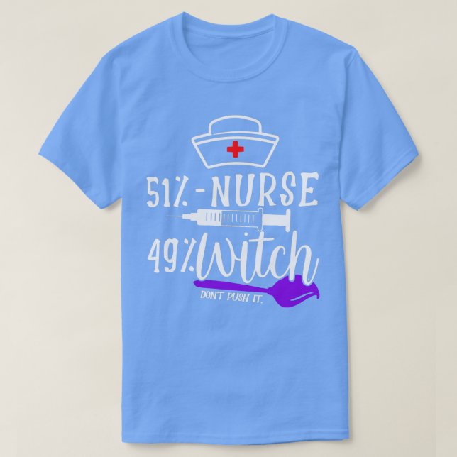 My Broom Broke So I Became A Bartender Halloween T-Shirt (Design Front)