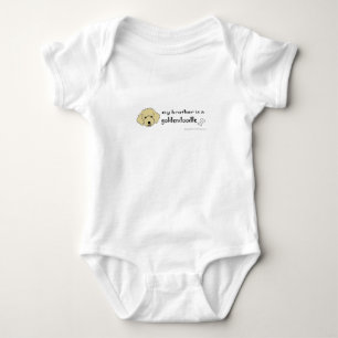 my brother is a goldendoodle baby bodysuit