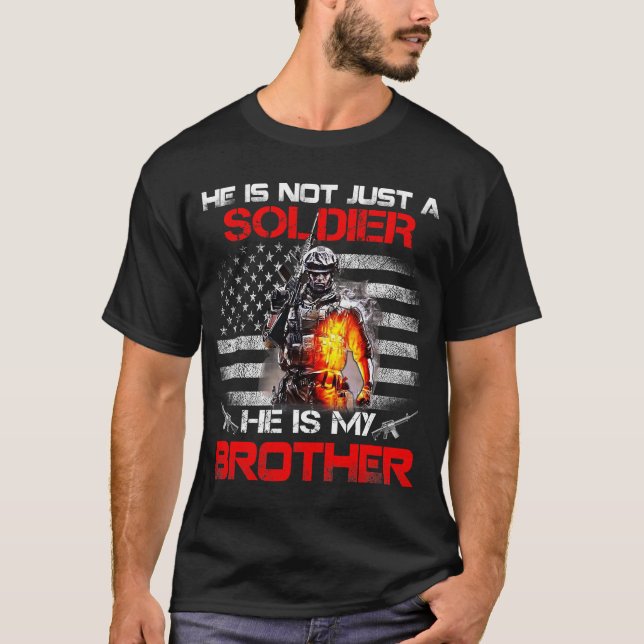 My Brother Is A Soldier Proud Army Sister Tshirt g (Front)