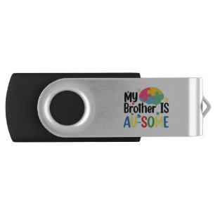 My Brother is Au-Some Autism Awareness Sibling Flash Drive