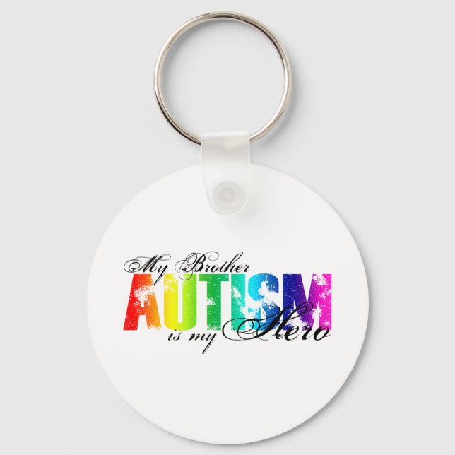 My Brother My Hero - Autism Keychain (Front)