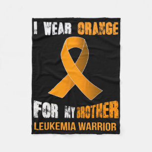 My Brother - My Leukemia Warrior  Fleece Blanket