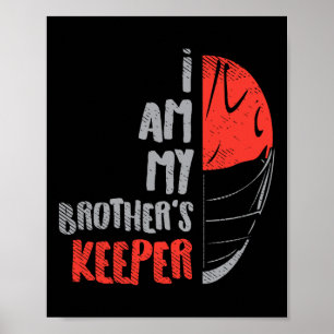 My Brother's Keeper Lacrosse Funny Defense Lax Goa Poster