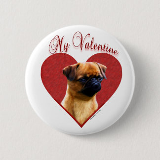 My Brussels Griffon Valentine Pinback Button