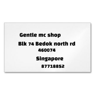 My bu business card magnet