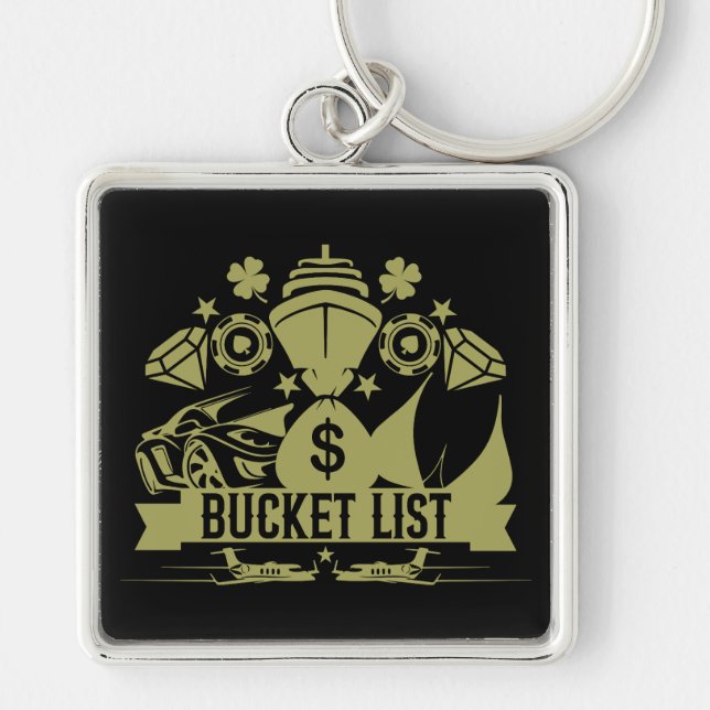 My Bucket List Keychain (Front)