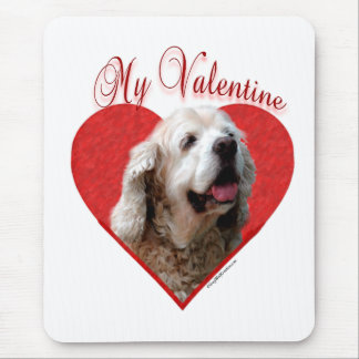 My Buff Cocker Spaniel Valentine Mouse Pad