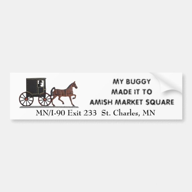 Amish Bumper Stickers Car Stickers Zazzle