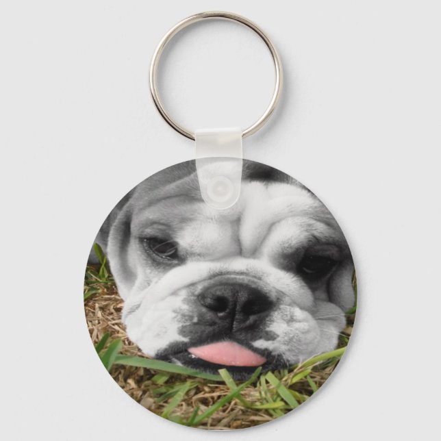 my bulldog keychain (Front)