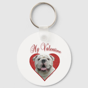 My Bulldog Valentine Keychain