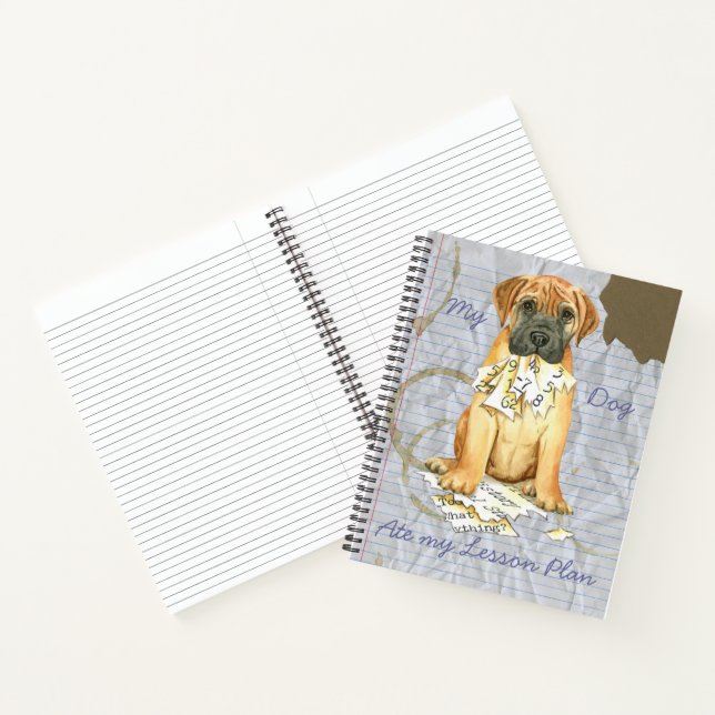 My Bullmastiff Ate My Lesson Plan Notebook (Inside)