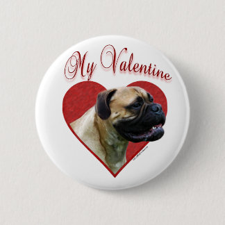 My Bullmastiff Valentine Pinback Button