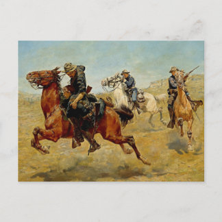 “My Bunkie” Western Art by Charles Schreyvogel Postcard