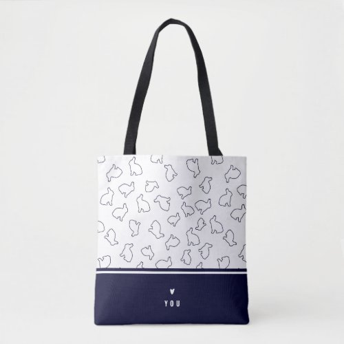 My bunny lover inversed tote bag