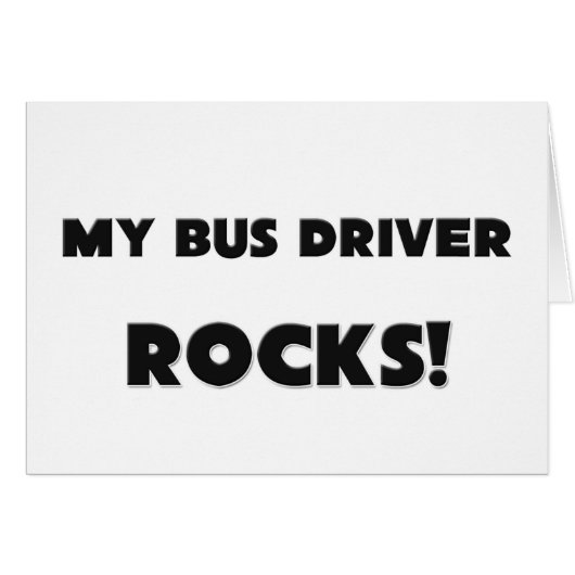 MY Bus Driver ROCKS! Cards (Front Horizontal)