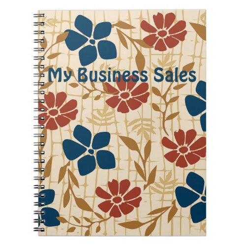 My business sales notebook