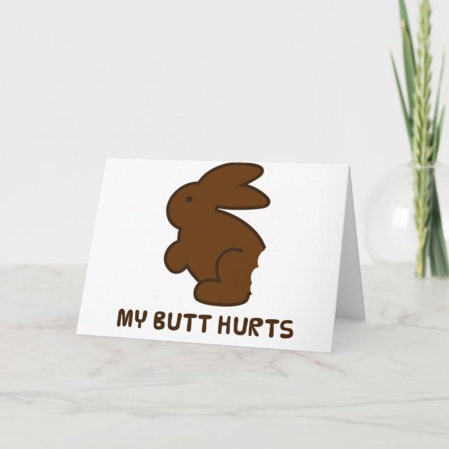 My Butt Hurts Holiday Card (Front)