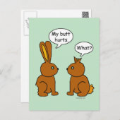 My Butt Hurts! - What? Postcard (Front/Back)
