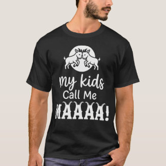 My Call Me Mah Retro Goat Mom Animal T-Shirt