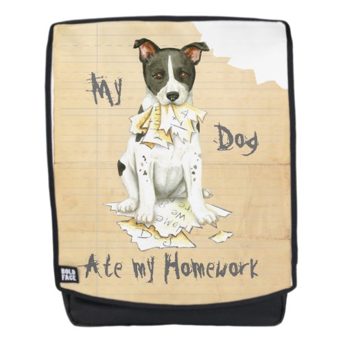 My Canaan Dog Ate My Homework Backpack