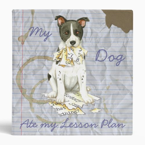 My Canaan Dog Ate my Lesson Plan 3 Ring Binder