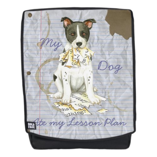 My Canaan Dog Ate My Lesson Plan Backpack