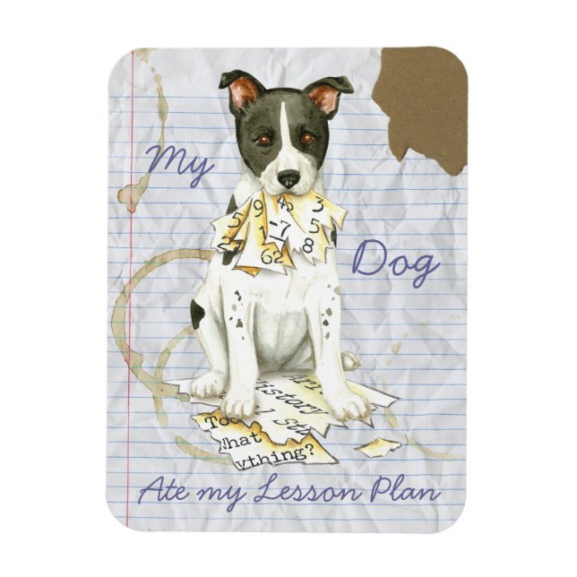 My Canaan Dog Ate My Lesson Plan Magnet (Vertical)