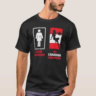 My Canadian Girlfriend Couple Relationship Valenti T-Shirt