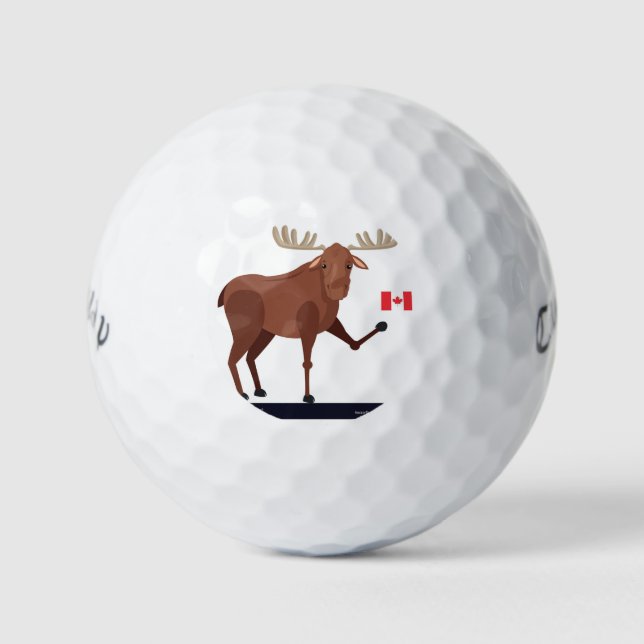 My Canadian Moose Golf Balls (Front)